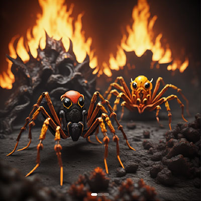 Fire planet Creatures