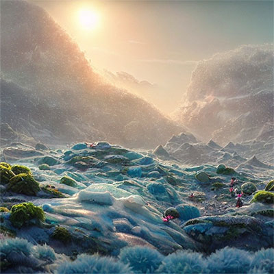 Ice planet Landscape